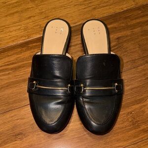 Black Leather Loafers